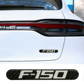 Brand New 1PCS F150 Real Carbon Fiber Black Car Trunk Side Fenders Door Badge Scratch Guard Sticker