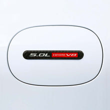 Load image into Gallery viewer, Brand New 4PCS 5.0L COYOTE V8 Real Carbon Fiber Black Car Trunk Side Fenders Door Badge Scratch Guard Sticker