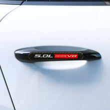 Load image into Gallery viewer, Brand New 8PCS 5.0L COYOTE V8 Real Carbon Fiber Black Car Trunk Side Fenders Door Badge Scratch Guard Sticker