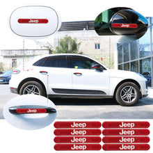 Load image into Gallery viewer, Brand New 8PCS Jeep Real Carbon Fiber Red Car Trunk Side Fenders Door Badge Scratch Guard Sticker