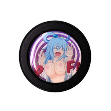 Load image into Gallery viewer, Brand New Universal Anime Hentai Car Horn Button Black Steering Wheel Center Cap