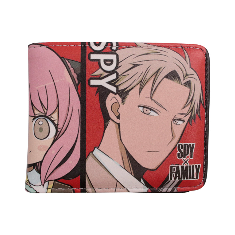 Brand New Unisex SPY X Family Anya Forger Anime Purse Short Bifold Fashion Leather Wallet