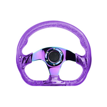 Load image into Gallery viewer, Brand New JDM Universal 6-Hole 326mm Vip Purple Crystal Bubble Neo Spoke Steering Wheel