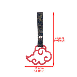 Brand New Cloud Handle Red JDM TSURIKAWA Ring Subway Train Bus Black Handle Strap Charm Drift