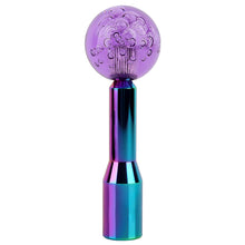 Load image into Gallery viewer, BRAND NEW UNIVERSAL V2 CRYSTAL BUBBLE PURPLE ROUND BALL SHIFT KNOB MANUAL CAR RACING GEAR M8 M10 M12 &amp; Neo Chrome Shifter Extender Extension
