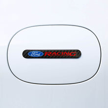 Load image into Gallery viewer, Brand New 4PCS Ford Racing Real Carbon Fiber Black Car Trunk Side Fenders Door Badge Scratch Guard Sticker
