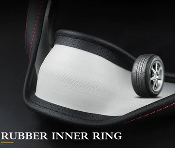 Brand New Universal Audi Black PVC Leather Steering Wheel Cover 14.5"-15.5" Inches