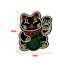 Load image into Gallery viewer, BRAND NEW UNIVERSAL FORTUNE CAT TURBO JDM Glow Panel Electric Lamp Interior LED Light Sticker Window Flashing