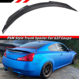 BRAND NEW 2008-2015 INFINITI G37 2DR COUPE V2 HIGH KICK Real Carbon Fiber Rear Trunk PSM Spoiler