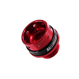 Brand New Jdm Ralliart Emblem Brushed Red Engine Oil Filler Cap Badge For Mitsubishi