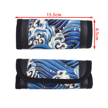 Load image into Gallery viewer, Brand New JDM Sakura Wave Blue Universal Car Handbrake PU Leather Sleeves Cover Kit