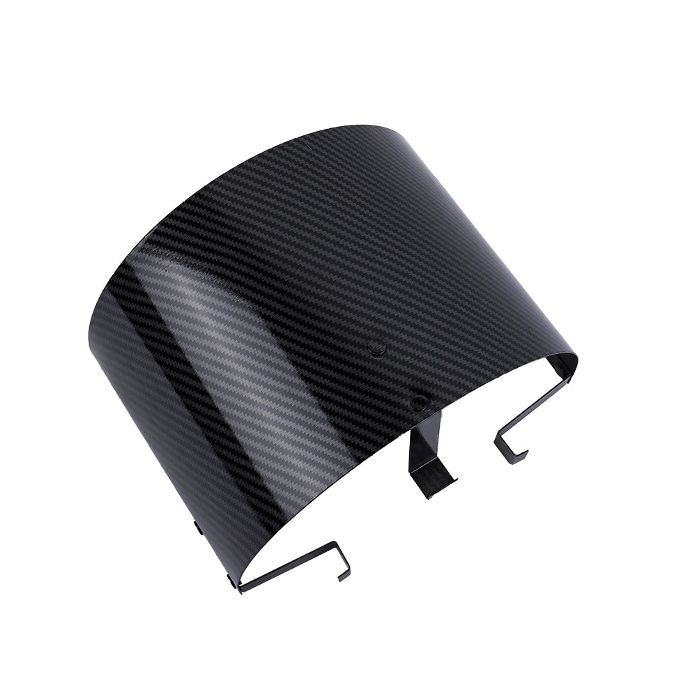 Brand New Universal Air Intake Carbon Fiber Filter Heat Shield Cover Stainless Steel Fits For 2.5" - 3.5"