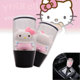 Brand New Universal Hello Kitty Character Crystal Clear Stick Car Manual Gear Shift Knob Shifter Lever Cover