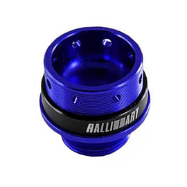 Brand New Jdm Ralliart Emblem Brushed Blue Engine Oil Filler Cap Badge For Mitsubishi