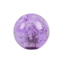 Load image into Gallery viewer, BRAND NEW UNIVERSAL V2 CRYSTAL BUBBLE PURPLE ROUND BALL SHIFT KNOB MANUAL CAR RACING GEAR UNIVERSAL