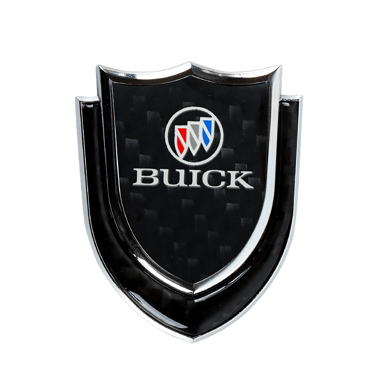 BRAND NEW BUICK 1PCS Metal Real Carbon Fiber VIP Luxury Car Emblem Badge Decals