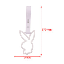 Load image into Gallery viewer, Brand New Playboy Bunny Shaped White JDM TSURIKAWA Subway Bus Handle Strap Charm Drift