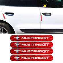 Load image into Gallery viewer, Brand New 4PCS Mustang GT Real Carbon Fiber Red Car Trunk Side Fenders Door Badge Scratch Guard Sticker