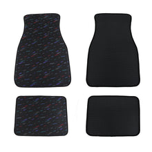 Load image into Gallery viewer, Brand New Universal 4PCS RECARO STYLE Racing Black Fabric Car Floor Mats Interior Carpets