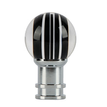 Load image into Gallery viewer, Brand New Universal Jdm Round Ball Crystal Clear Black Stripes Manual Car Racing Gear Shift Knob Shifter M12 M10 M8