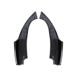 BRAND NEW 2016-2021 Honda Civic 4DR 2PCS Carbon Fiber Look Rear Side Diffuser Bumper Lip Kit