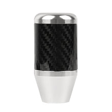 Load image into Gallery viewer, Brand New Universal Mitsubishi Silver Real Carbon Fiber Racing Gear Stick Shift Knob For MT Manual M12 M10 M8