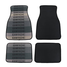 Load image into Gallery viewer, Brand New 4PCS UNIVERSAL BRIDE Racing Fabric Car Floor Mats Interior Carpets