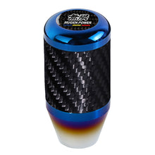 Load image into Gallery viewer, Brand New Universal Mugen Car Manuel Gear Stick Real Carbon Fiber / Burnt Blue Shift Knob M8 M10 M12