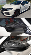 Load image into Gallery viewer, Brand New Real Carbon Fiber Side Mirror Cover Cover Trim Mugen Style For Honda Civic 10th Gen 2016-2021