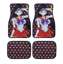 Load image into Gallery viewer, Brand New 4PCS UNIVERSAL ANIME SAILOR MARS Racing Fabric Car Floor Mats Interior Carpets