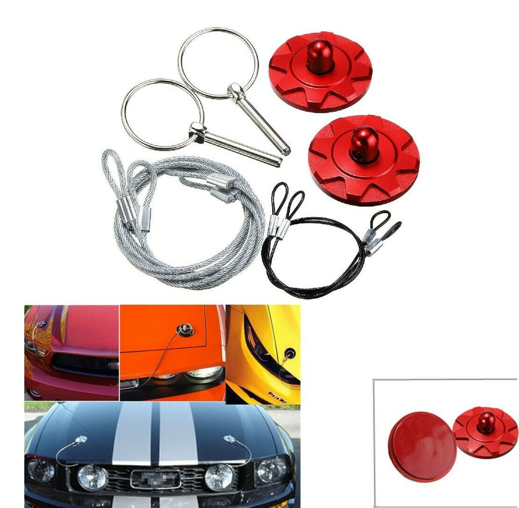 BRAND NEW CNC Universal Car Racing Sport Bonnet Hood Pin Lock Latch Appearance Kit