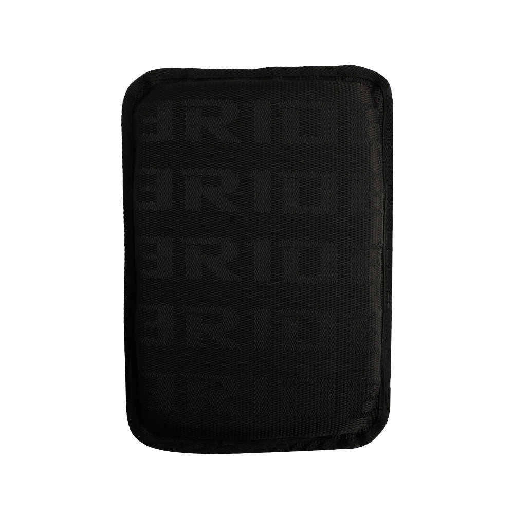 BRAND NEW BRIDE Gradation Fabric Car Armrest Pad Cover Center Console Box Cushion Mat Black