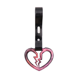Brand New Broken Heart Rainbow JDM TSURIKAWA Subway Bus Handle Black Strap Charm Drift