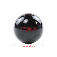 Load image into Gallery viewer, Brand New TRD Black Ball Round Shift knob 6 Speed For TOYOTA with M12 x 1.25 Adapter