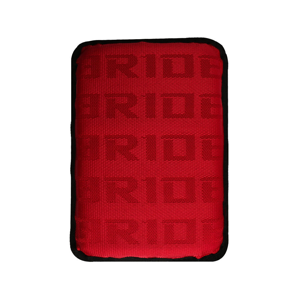 BRAND NEW BRIDE Gradation Fabric Car Armrest Pad Cover Center Console Box Cushion Mat Red