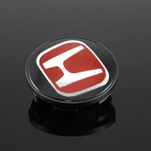 Load image into Gallery viewer, BRAND NEW 4PCS JDM RED H HONDA WHEEL RIM CENTER CAPS HUBS COVER 69MM (2 3/4&quot;) FOR ACCORD PILOT CIVIC