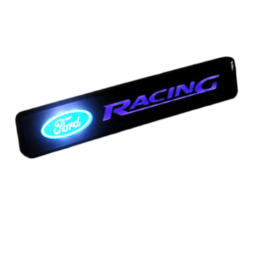 BRAND NEW 1PCS Ford Racing NEW LED LIGHT CAR FRONT GRILLE BADGE ILLUMINATED DECAL STICKER