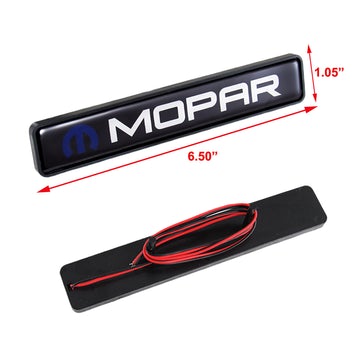 BRAND NEW 1PCS MOPAR NEW LED LIGHT CAR FRONT GRILLE BADGE ILLUMINATED DECAL STICKER