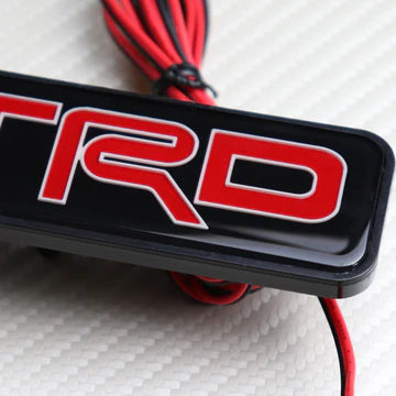 BRAND NEW 1PCS TRD TOYOTA NEW LED LIGHT CAR FRONT GRILLE BADGE ILLUMINATED DECAL STICKER