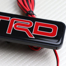 Load image into Gallery viewer, BRAND NEW 1PCS TRD TOYOTA NEW LED LIGHT CAR FRONT GRILLE BADGE ILLUMINATED DECAL STICKER