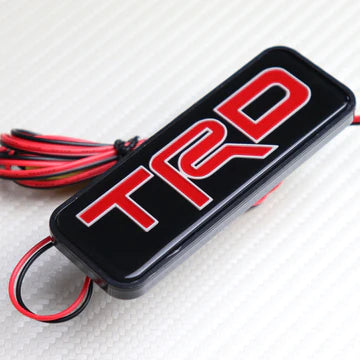 BRAND NEW 1PCS TRD TOYOTA NEW LED LIGHT CAR FRONT GRILLE BADGE ILLUMINATED DECAL STICKER