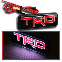 Load image into Gallery viewer, BRAND NEW 1PCS TRD TOYOTA NEW LED LIGHT CAR FRONT GRILLE BADGE ILLUMINATED DECAL STICKER