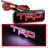 BRAND NEW 1PCS TRD TOYOTA NEW LED LIGHT CAR FRONT GRILLE BADGE ILLUMINATED DECAL STICKER