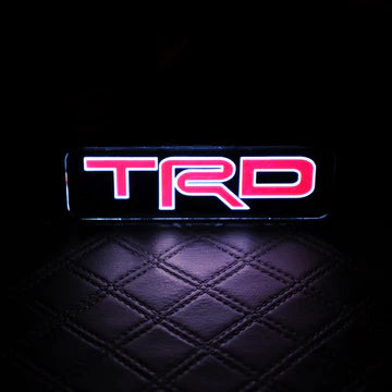 BRAND NEW 1PCS TRD TOYOTA NEW LED LIGHT CAR FRONT GRILLE BADGE ILLUMINATED DECAL STICKER