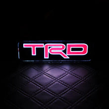 Load image into Gallery viewer, BRAND NEW 1PCS TRD TOYOTA NEW LED LIGHT CAR FRONT GRILLE BADGE ILLUMINATED DECAL STICKER