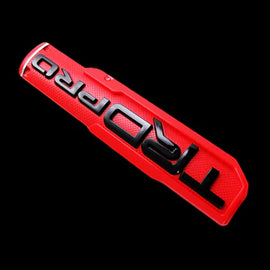 BRAND NEW 1PCS UNIVERSAL 3D TRD PRO Red Side Fender Front Door Badge Logo Nameplate Emblem