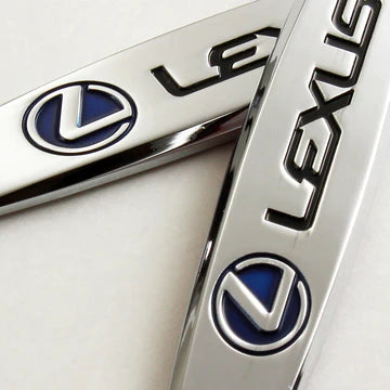 BRAND NEW UNIVERSAL 2PCS LEXUS 3D METAL EMBLEM BADGE STICKER