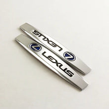 Load image into Gallery viewer, BRAND NEW UNIVERSAL 2PCS LEXUS 3D METAL EMBLEM BADGE STICKER