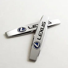 Load image into Gallery viewer, BRAND NEW UNIVERSAL 2PCS LEXUS 3D METAL EMBLEM BADGE STICKER