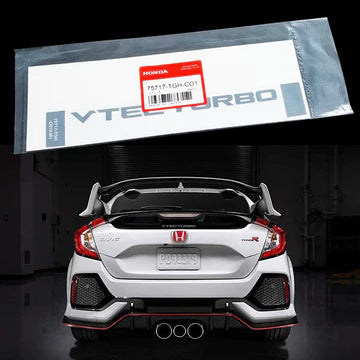 BRAND NEW GENUINE HONDA CDM VTEC TURBO WINDOW DECAL STICKER CIVIC TYPE ...